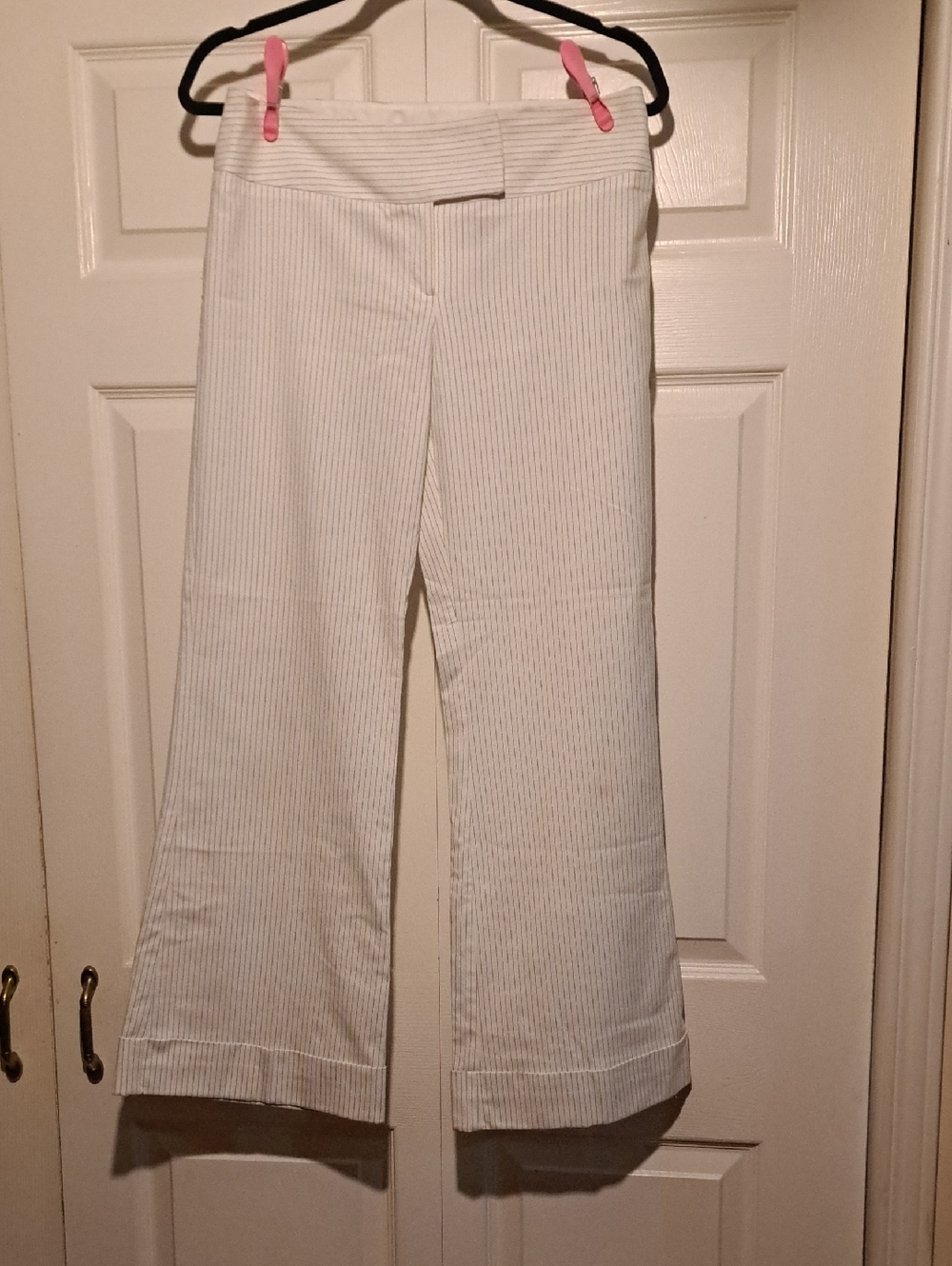 🤍Topshop-White Pinstriped womans Trousers Tailoredclassy perfect with high heel